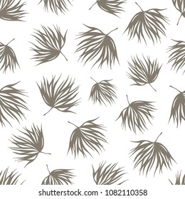 Seamless pattern with hand drawn branches.