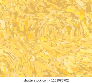 Seamless pattern with hand drawn brush strokes. Vector pattern in the style of painting of impressionist art.