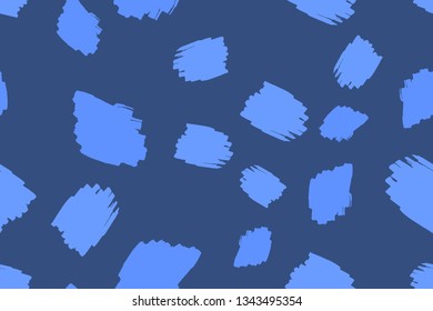 Seamless pattern with hand drawn brush strokes.
