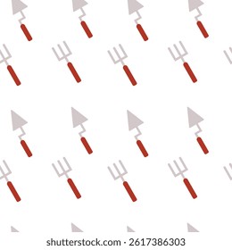 seamless pattern with hand drawn building tools