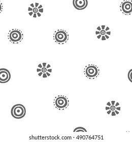 Seamless pattern with hand drawn circle shapes