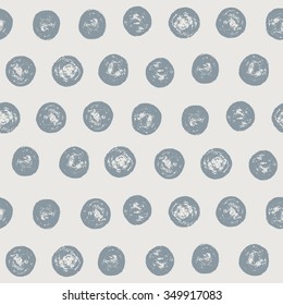 Seamless pattern with hand drawn circles