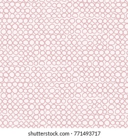 Seamless pattern with hand drawn circles