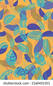 Patrón transparente de folletos coloridos dibujados a mano. Puede utilizarse como diseño textil o papel de envoltura