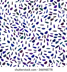 Seamless pattern with hand drawn colorful ink dots on white background. vector illustration