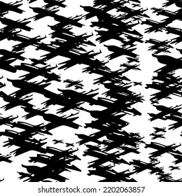 Seamless pattern with hand drawn cross symbols. Black sketch cross symbol on white background. Vector illustration