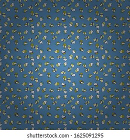 Seamless pattern hand drawn cupcakes. White, black and blue color. Vector illustration. Sweets background design. Print for bakery.