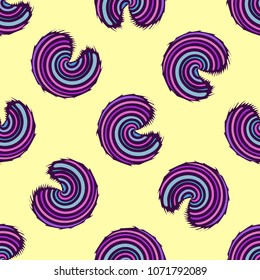 Seamless pattern with hand drawn doodle swirls. Elegant tiled background ideal for wallpaper, gift paper, fabric print, pattern fills, interior design. 