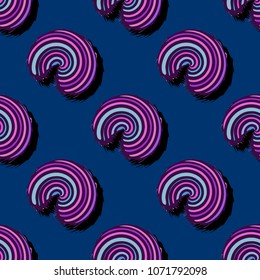Seamless pattern with hand drawn doodle swirls. Elegant tiled background ideal for wallpaper, gift paper, fabric print, pattern fills, interior design. 