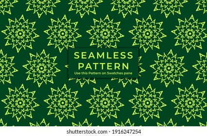 seamless pattern with Hand Drawn Doodle Mandala. Colorful illustration. islamic and traditional style. vector eps10.
