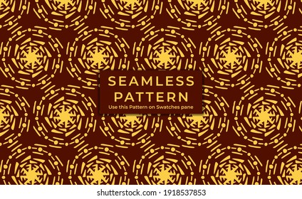 seamless pattern with Hand Drawn Doodle Mandala. Colorful illustration. islamic and traditional style. vector eps10.