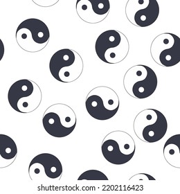 símbolo Yin Yang del dibujo del doodle dibujado a mano