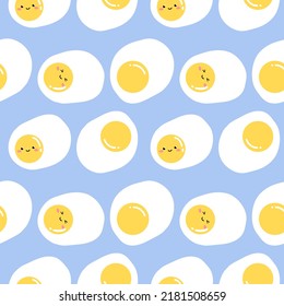 Seamless pattern with hand drawn eggs. Background for textile, wrapping paper, fashions, illustrations.