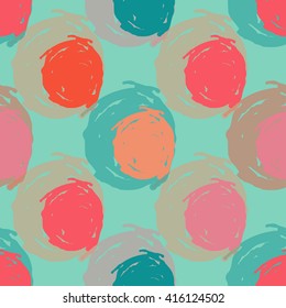 Seamless pattern with hand drawn element