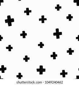 Seamless pattern with hand drawn elements. Vector illustration for card, print on clothes.