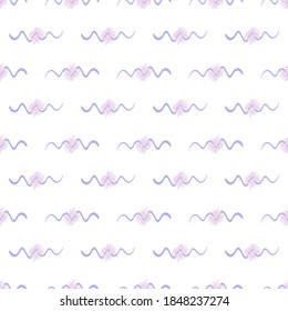Seamless pattern with hand drawn elements. Minimalist style decorative texture. Textile, stationery, scrapbook, wallpaper design. Vector illustration.