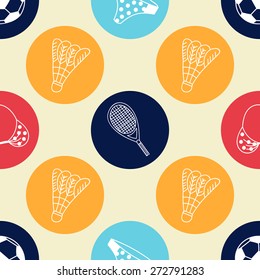 Seamless pattern with hand drawn elements. Background for card, invitation, wrapping paper or textile.