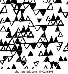 Seamless pattern with hand drawn elements.