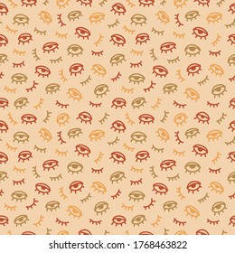 Nahtloses Muster mit handgezeichnet, Vektorgrafik