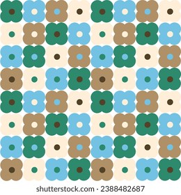Seamless pattern with hand drawn flower. Background for textile, wrapping paper, fashion, illustration.