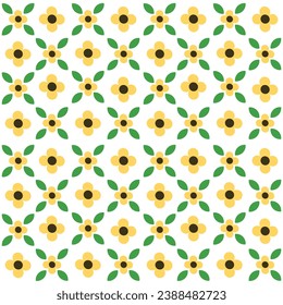 Seamless pattern with hand drawn flower. Background for textile, wrapping paper, fashion, illustration.