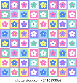 Seamless pattern with hand drawn flower. Background for textile, wrapping paper, fashion, illustration.