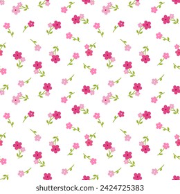 Seamless pattern with hand drawn flower. Background for textile, wrapping paper, fashion, illustration.