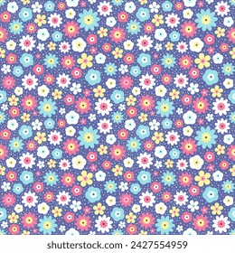 Seamless pattern with hand drawn flower. Background for textile, wrapping paper, fashion, illustration.