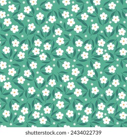 Seamless pattern with hand drawn flower. Background for textile, wrapping paper, fashion, illustration.