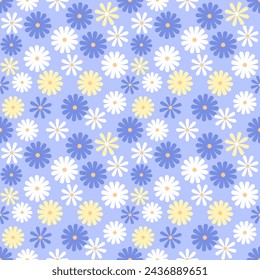 Seamless pattern with hand drawn flower. Background for textile, wrapping paper,fashion, illustration.