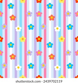 Seamless pattern with hand drawn flower. Background for textile, wrapping paper, fashion, illustration.