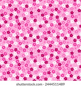 Seamless pattern with hand drawn flower. Background for textile, wrapping paper, fashion, illustration.