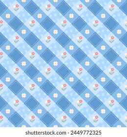 Seamless pattern with hand drawn flower. Background for textile, wrapping paper, fashion, illustration.