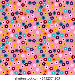 Seamless pattern with hand drawn flower. Background for textile, wrapping paper, fashion, illustration.