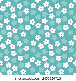 Seamless pattern with hand drawn flower. Background for textile, wrapping paper, fashion, illustration.