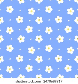 Seamless pattern with hand drawn flower. Background for textile, wrapping paper, fashion, illustration.