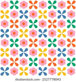 Seamless pattern with hand drawn flower. Background for textile, wrapping paper, fashion, illustration,