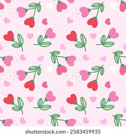 Seamless pattern with hand drawn flower. Background for textile, wrapping paper, fashion, illustration.