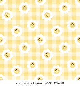 Seamless pattern with hand drawn flower. Background for textile, wrapping paper, fashion, illustration.