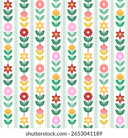 Seamless pattern with hand drawn flower. Background for textile, wrapping paper, fashion, illustration.