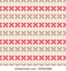 Seamless Pattern With Hand Drawn flower. Vector illustration eps 10