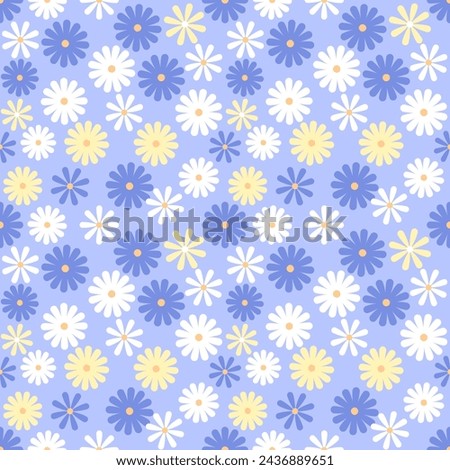 Seamless pattern with hand drawn flower. Background for textile, wrapping paper,fashion, illustration.