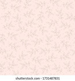 Seamless pattern with hand drawn flowers, vector illustration