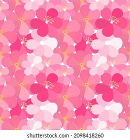 Seamless pattern with hand drawn Flowers. Background for textile, wrapping paper, fashions, illustrations.