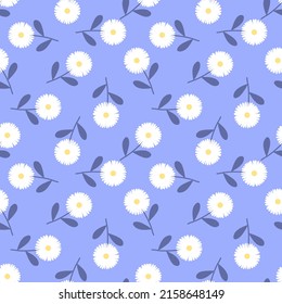 Seamless pattern with hand drawn flowers. Background for textile, wrapping paper, fashions, illustrations.