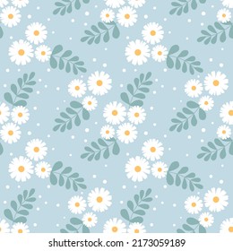 Seamless pattern with hand drawn flowers. Background for textile, wrapping paper, fashions, illustrations.