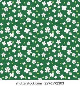 Seamless pattern with hand drawn flowers. Background for textile, wrapping paper, fashions, illustrations.