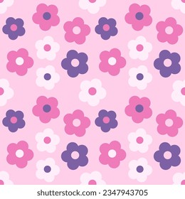 Seamless pattern with hand drawn flowers. Background for textile, wrapping paper, fashions, illustrations.