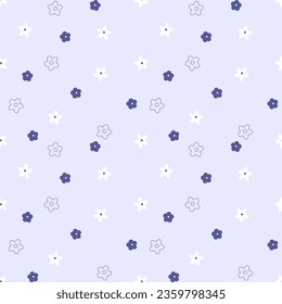 Seamless pattern with hand drawn flowers. Background for textile, wrapping paper, fashions, illustrations.