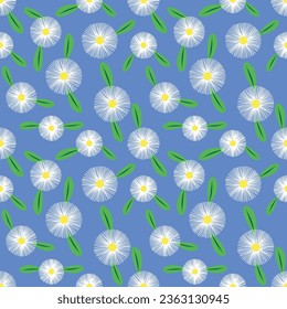 Seamless pattern with hand drawn flowers. Background for textile, wrapping paper, fashions, illustrations.
